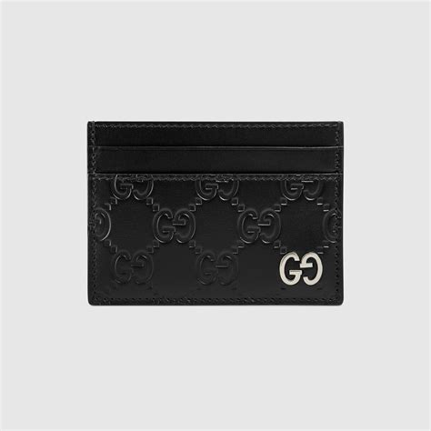 gucci card case mens replica|gucci signature card case.